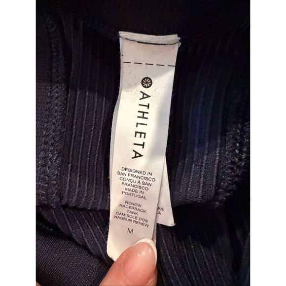 Athleta navy tank- size M - Picture 3 of 4